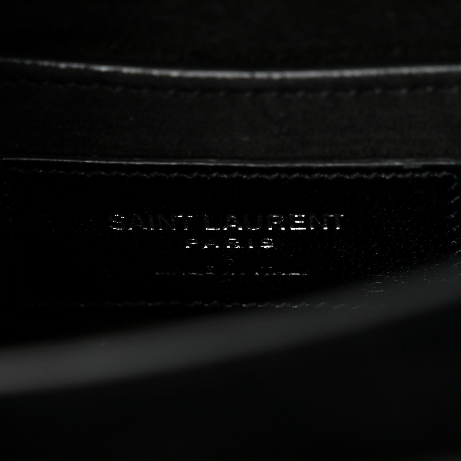 Calfskin Crocodile Embossed Medium Monogram Sunset Black