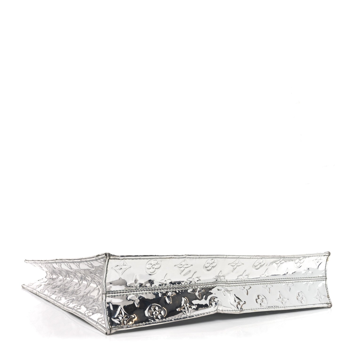 Monogram Miroir Sac Plat Silver