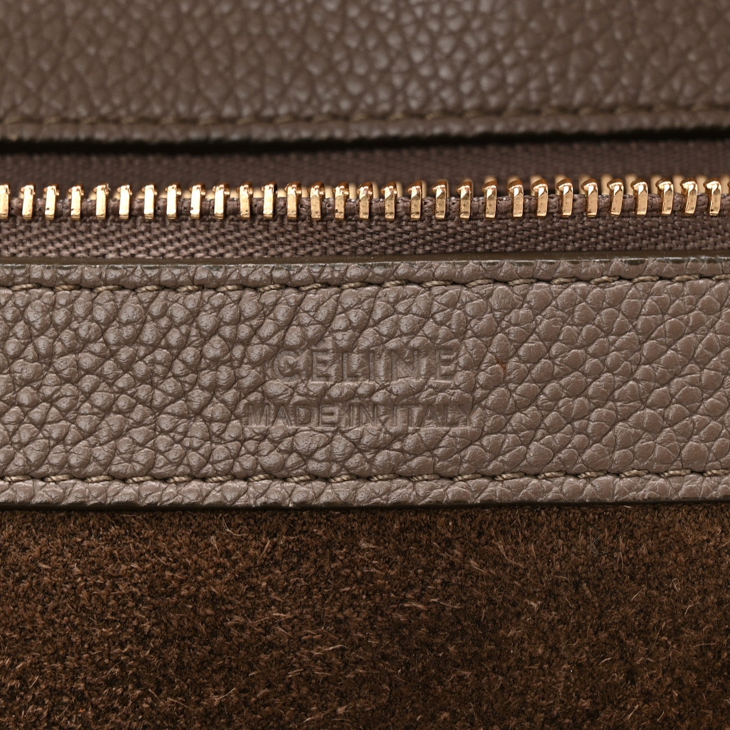 Soft Grained Calfskin Small Belt Cabas Phantom Taupe