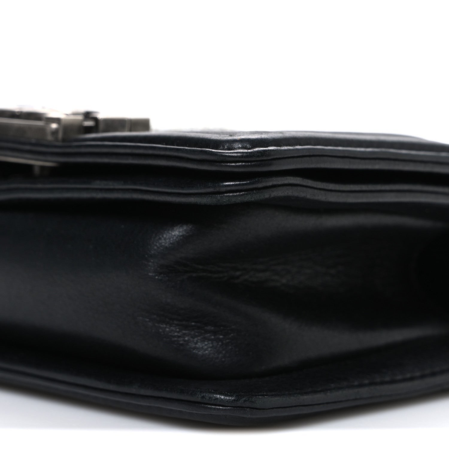 Galuchat Stingray Mini Boy Flap Black Silver