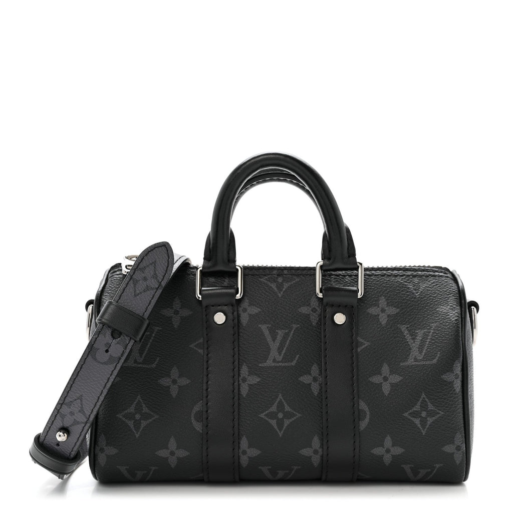 Reverse Monogram Eclipse Keepall XS Black