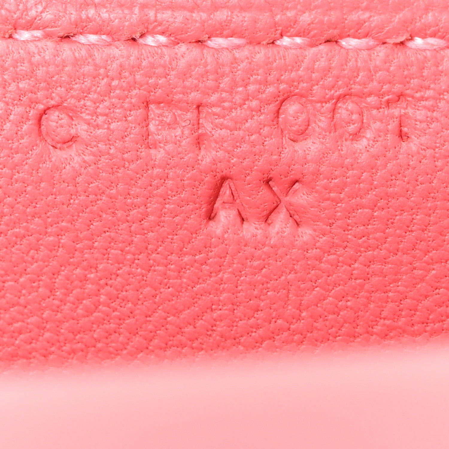 Tadelakt Mini Verrou Chaine Bag Rose Lipstick
