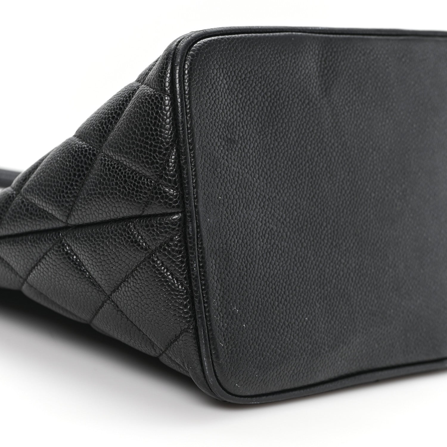 Caviar Quilted Medallion Tote Black