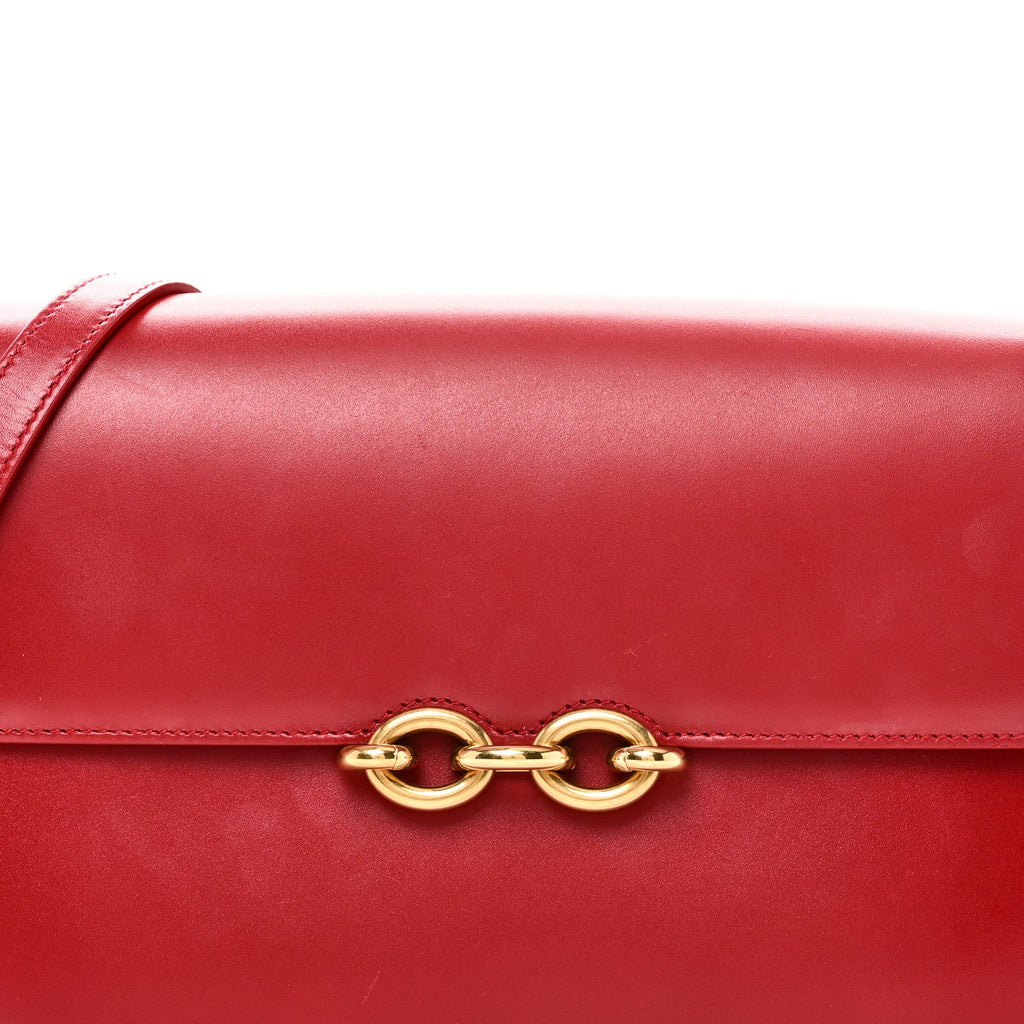 Smooth Calfskin Le Maillon Satchel Rouge Eros