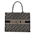 Oblique Medium Book Tote Blue Multicolor