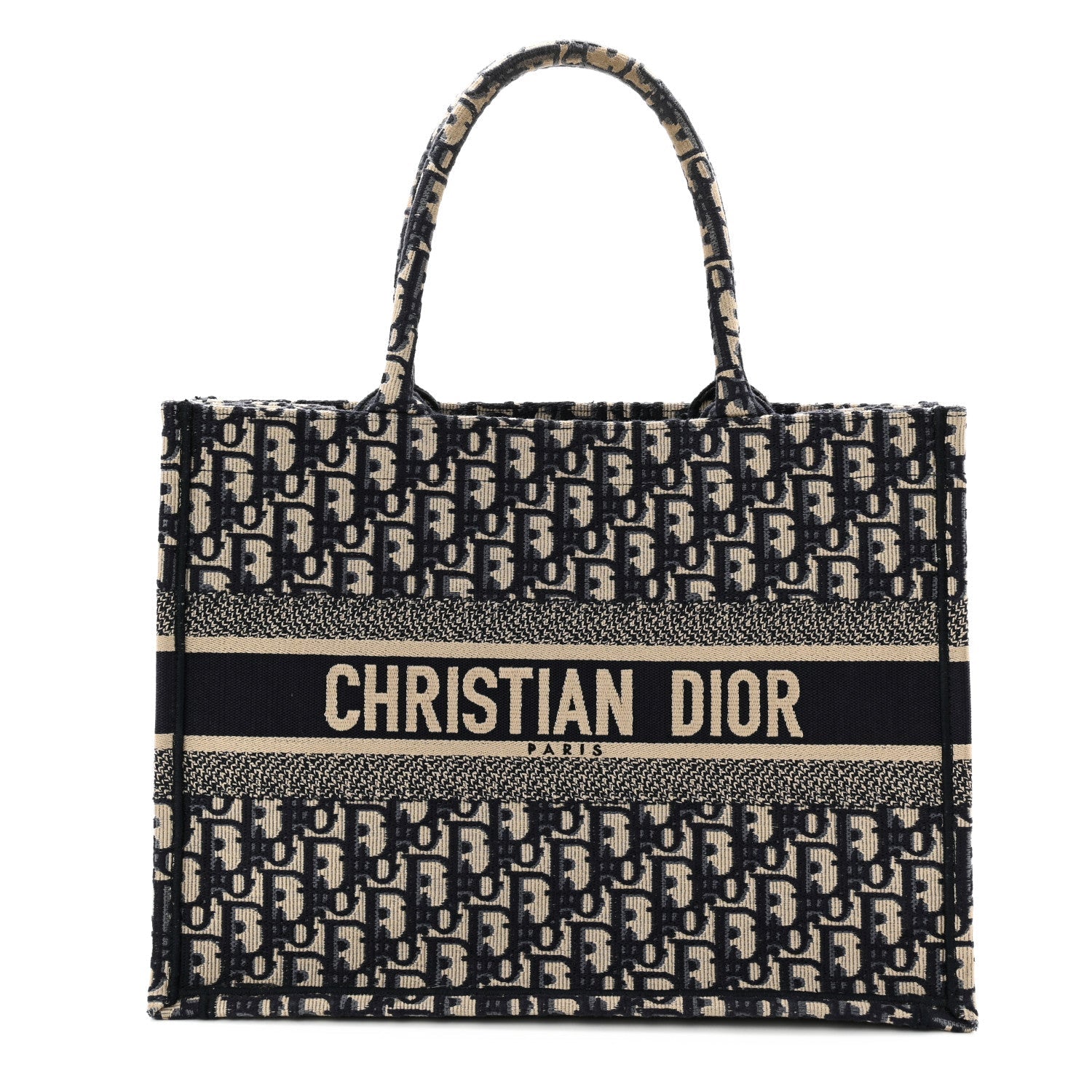 Oblique Medium Book Tote Blue Multicolor