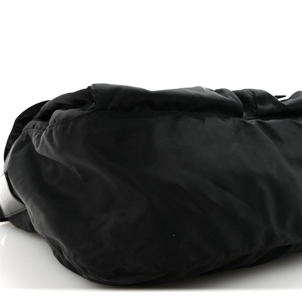 Nylon Vela Sport Messenger Bag Black