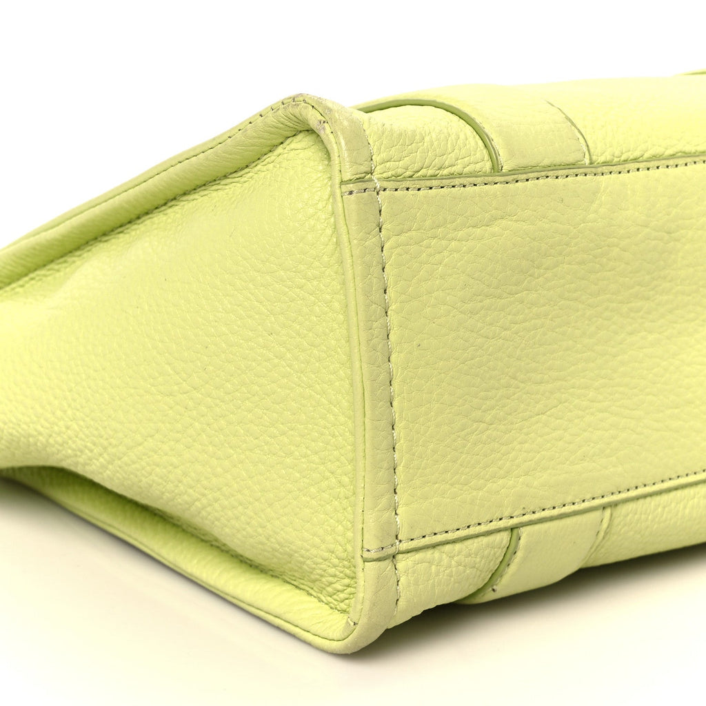 Grained Calfskin Small The Tote Bag Limoncello