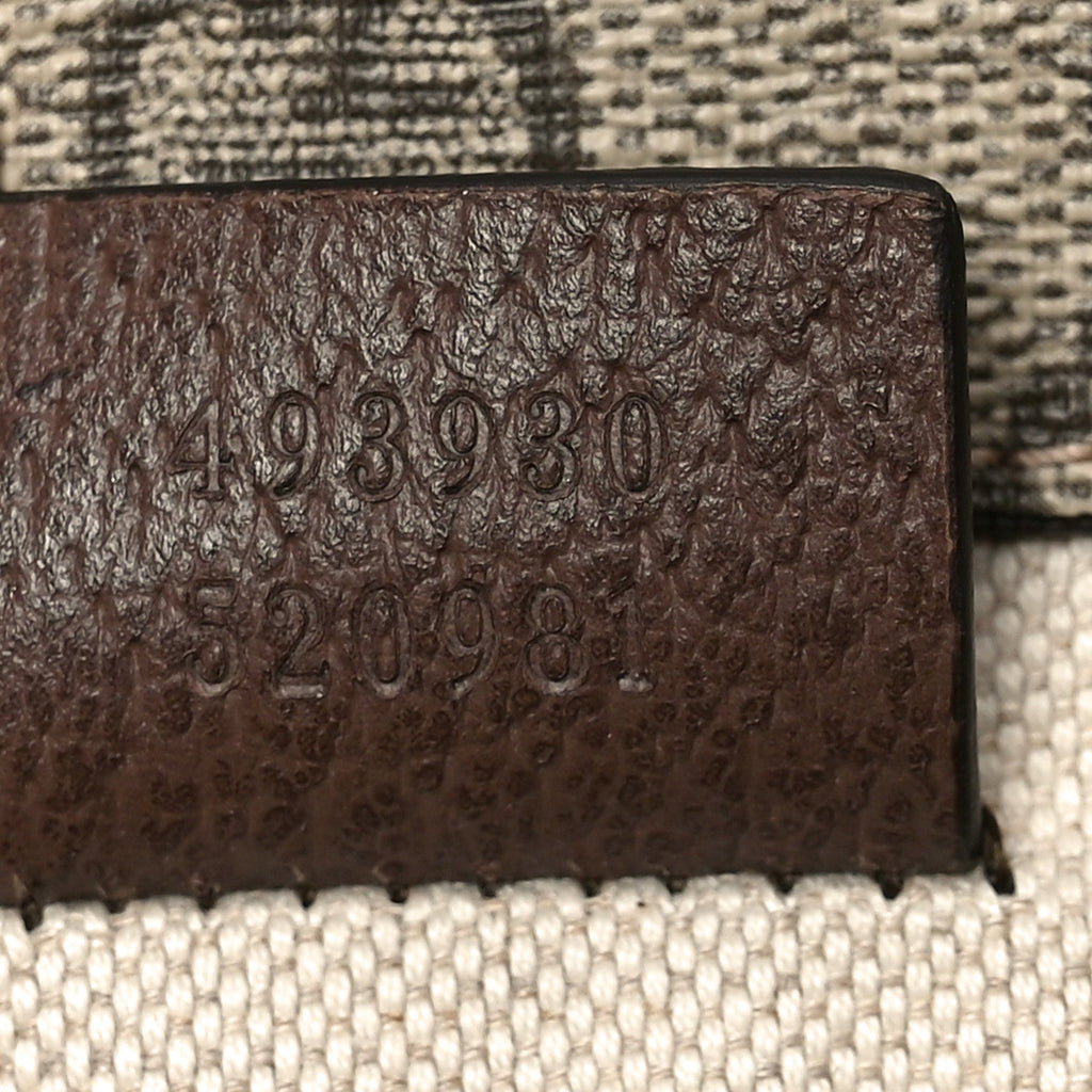 GG Supreme Monogram Neo Vintage Web Belt Bag Brown