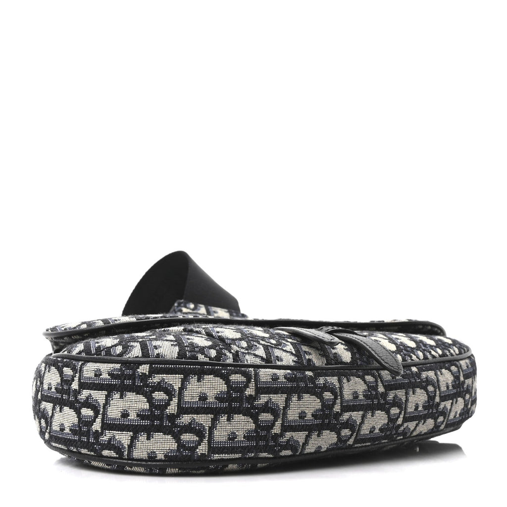 Oblique Mens Saddle Bag Blue