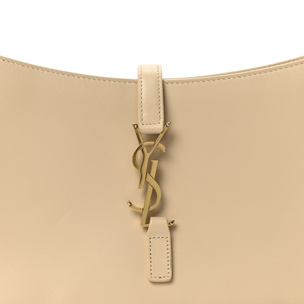 Smooth Calfskin Le 5 A 7 Hobo Dark Beige