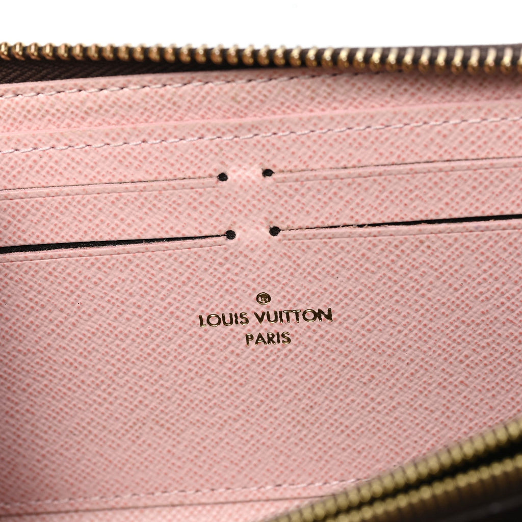 Monogram Clemence Wallet Rose Ballerine
