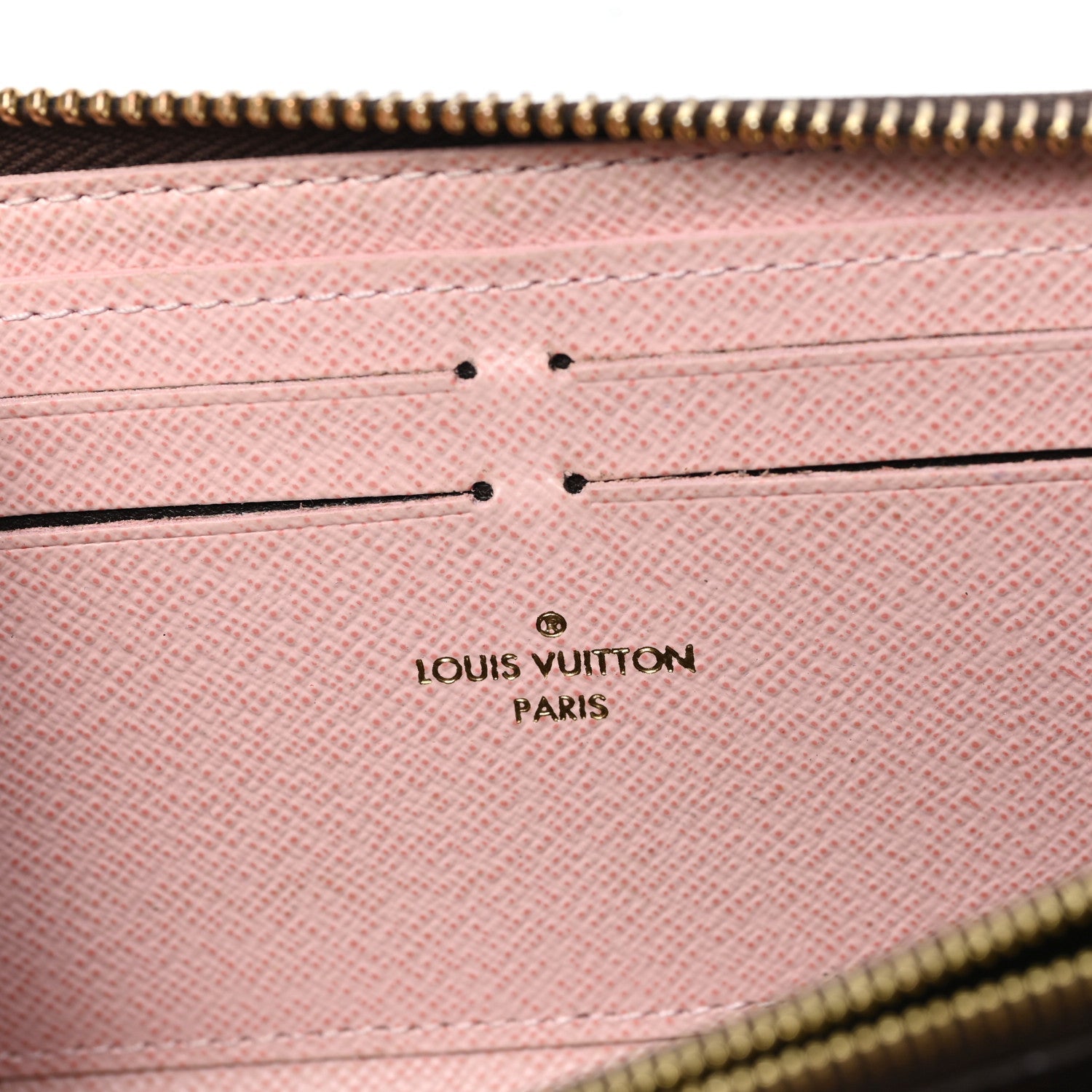 Monogram Clemence Wallet Rose Ballerine