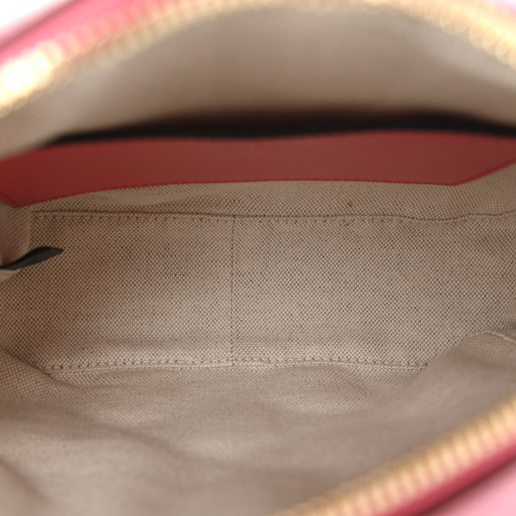 Calfskin GG Matelasse Small Shoulder Bag Rhodamine Pink Natural