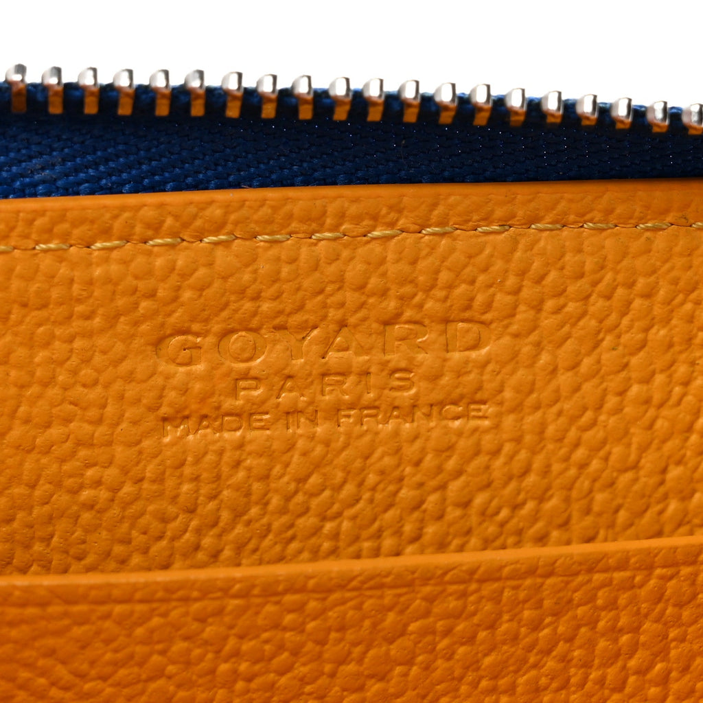 Goyardine Matignon PM Wallet Blue