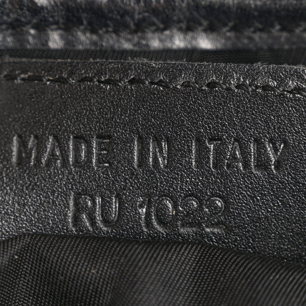 Monogram Saddle Bag Black