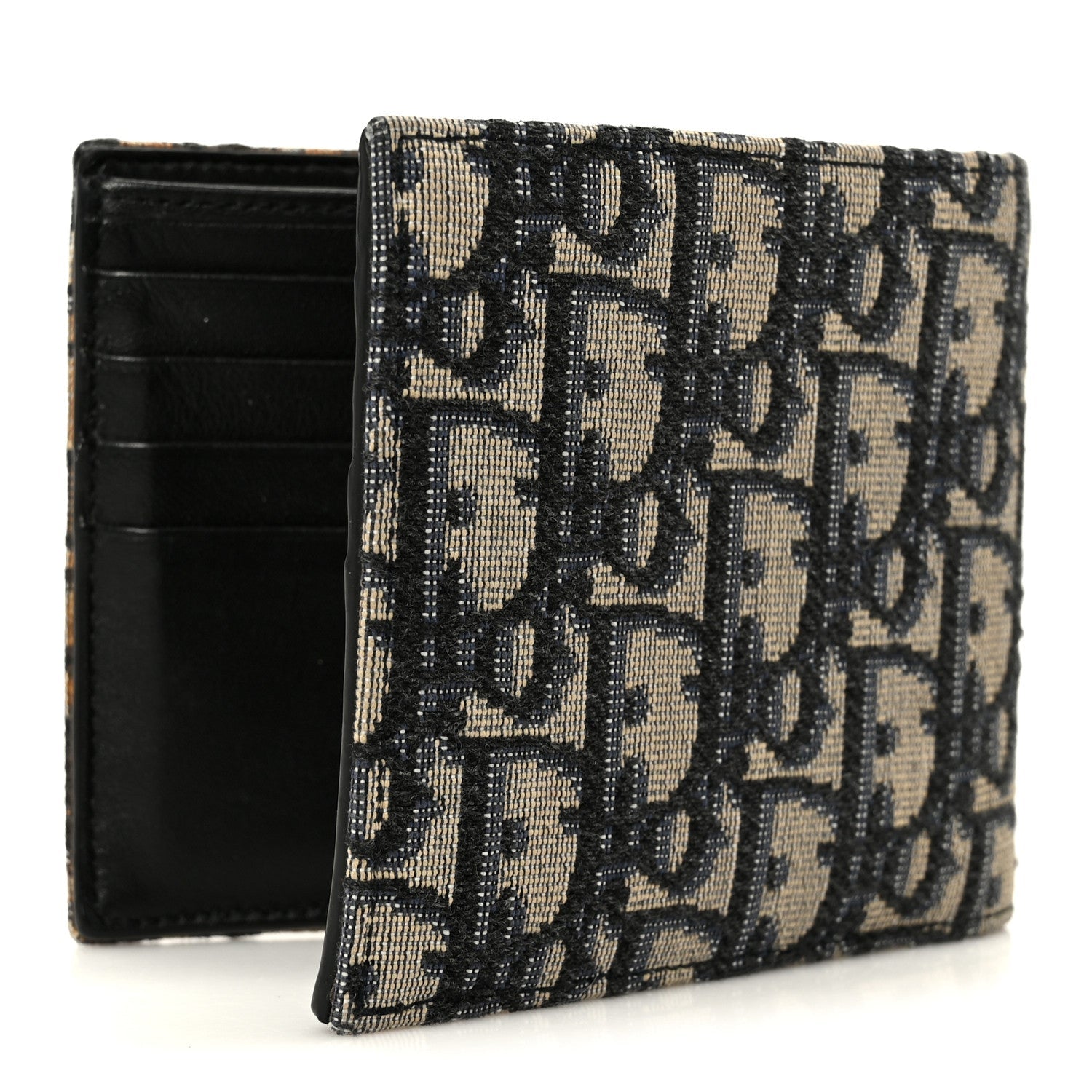 Oblique Compact Wallet Blue