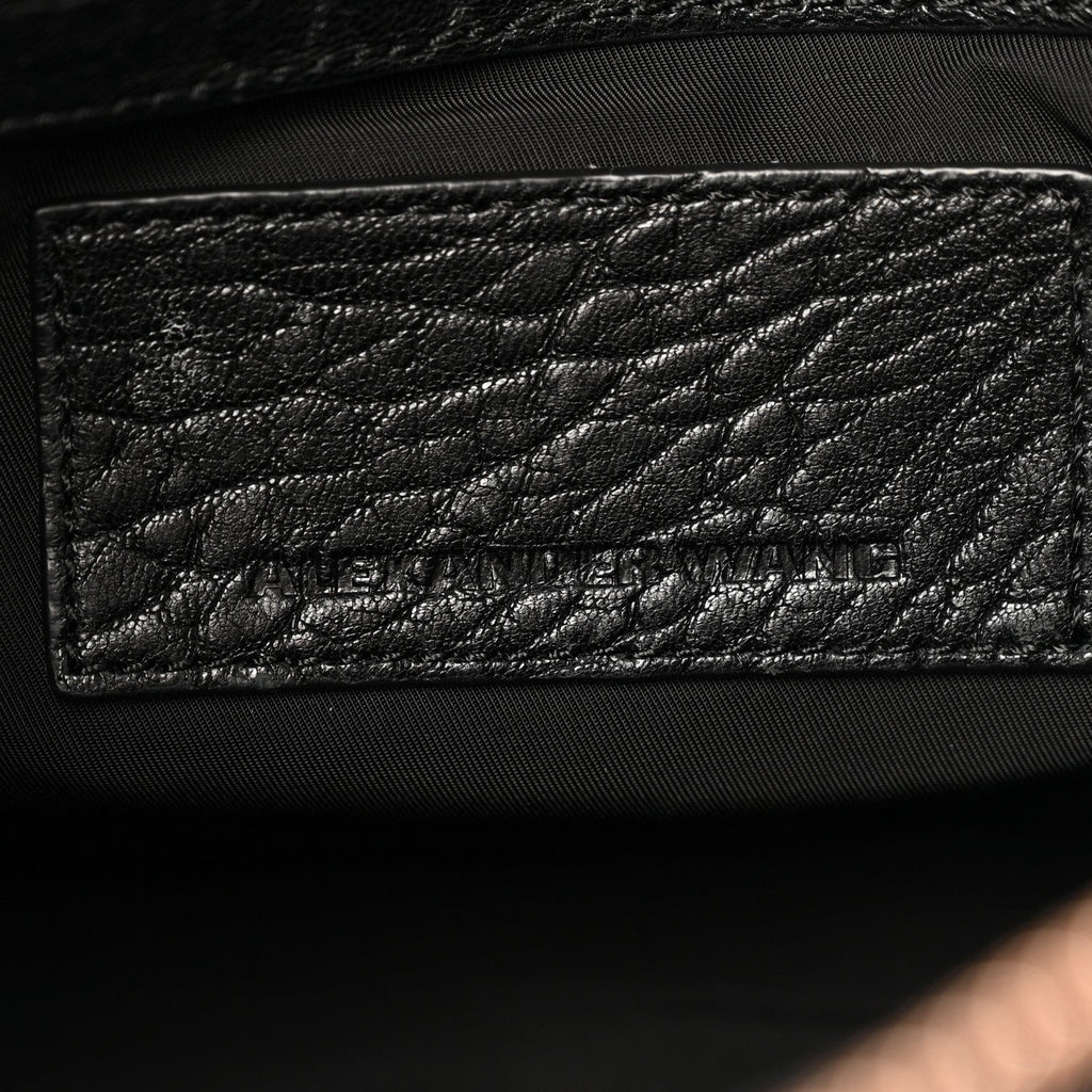 Pebbled Lambskin Rockie Black Rose Gold Hardware