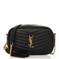 Grain De Poudre Matelasse Monogram Mini Lou Camera Bag Black