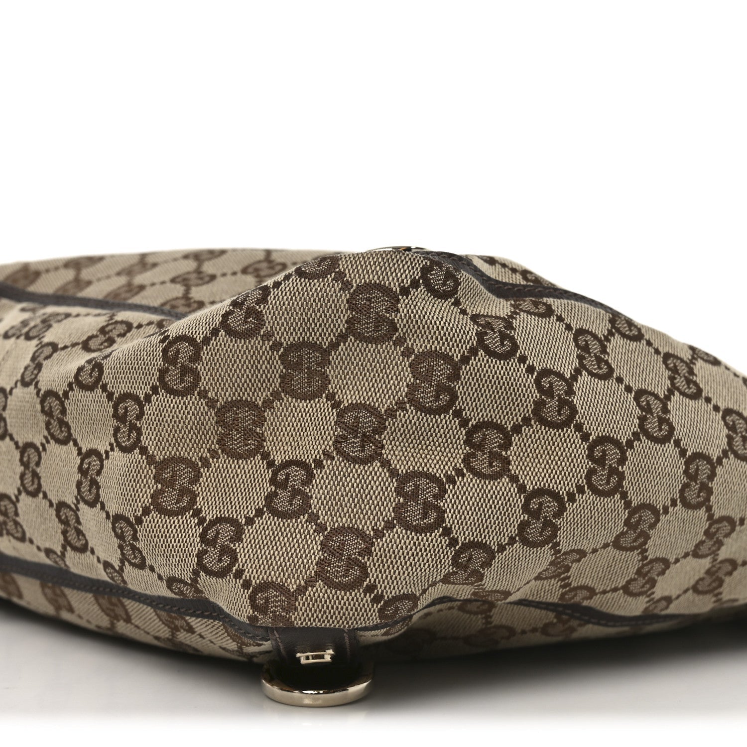 Monogram Small Gold D Ring Tote Brown