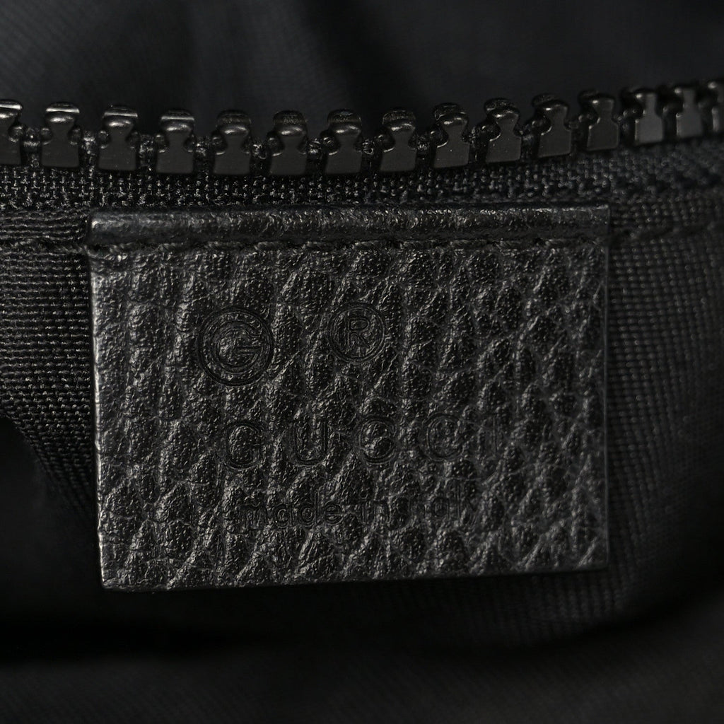 Nylon Monogram Mini Flat Messenger Bag Black