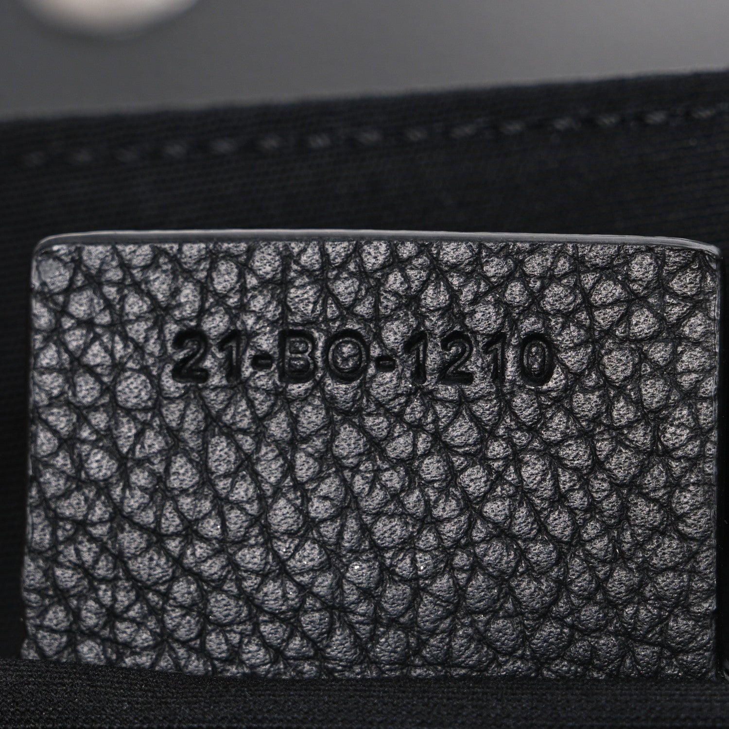 Grained Calfskin Saddle Messenger Bag Black