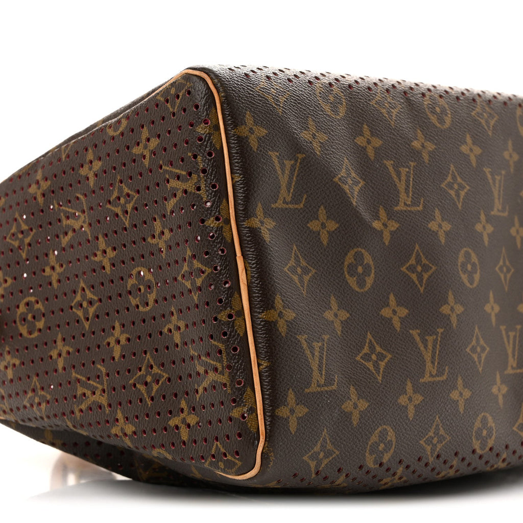 Monogram Perforated Speedy 30 Fuchsia