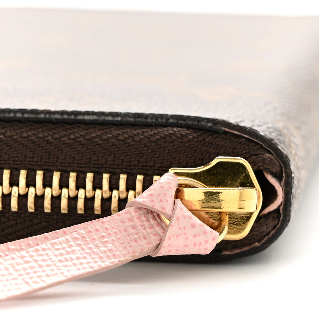 Monogram Clemence Wallet Rose Ballerine