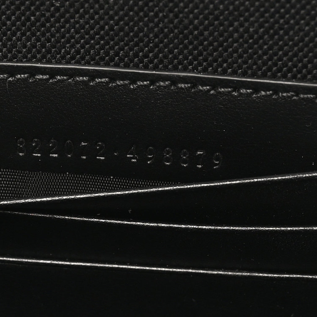 GG Supreme Monogram Web Small Shoulder Bag Black Grey