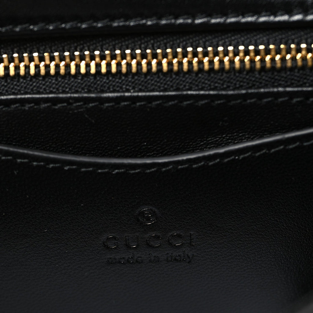 Lambskin Small GG Milano Top Handle Shoulder Bag Black