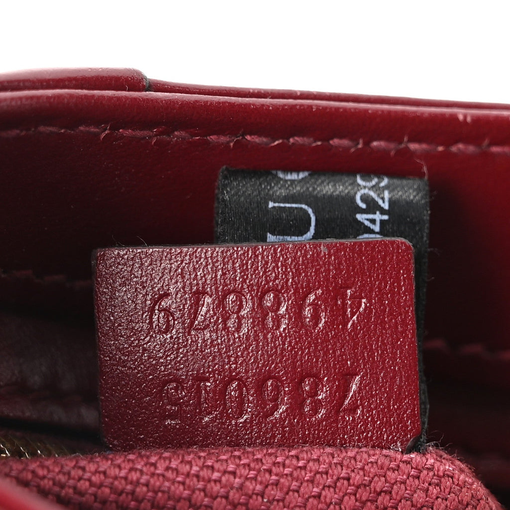 Calfskin Mini Moon Side Shoulder Bag Rosso Ancora