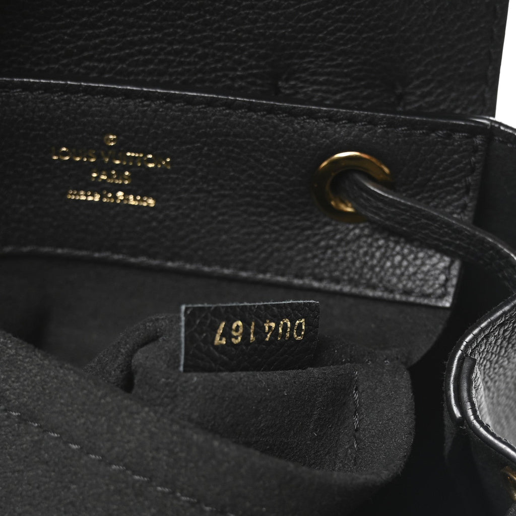 Calfskin Lockme Mini Backpack Black
