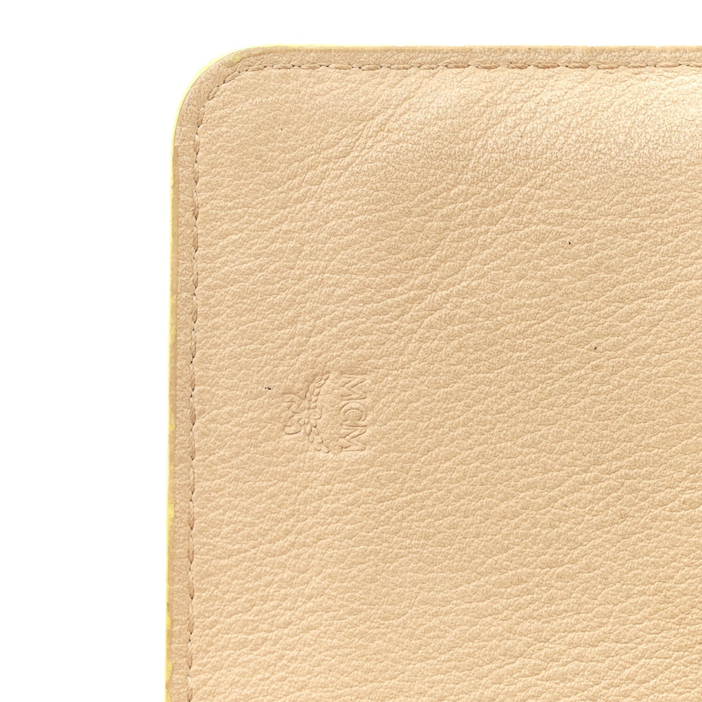 Calfskin Ottomar Klara Tri Fold Phone Wallet On Strap Croissant