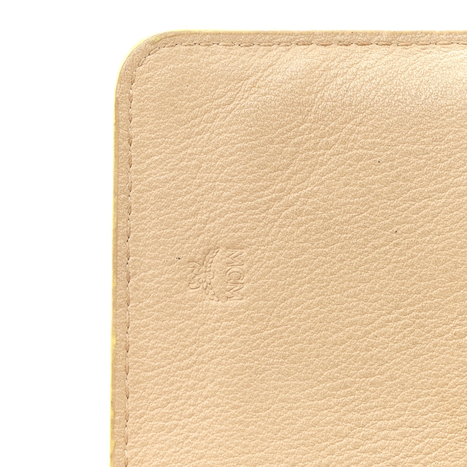 Calfskin Ottomar Klara Tri Fold Phone Wallet On Strap Croissant