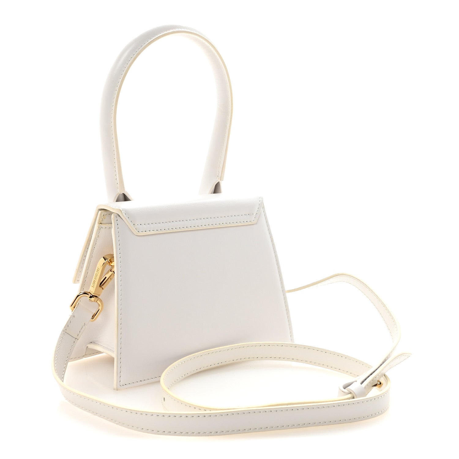 Smooth Calfskin Le Chiquito Moyen White