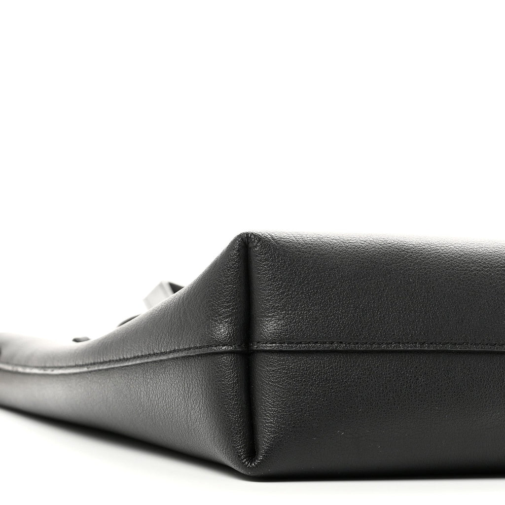 Calfskin Toy Shopping Tote Black