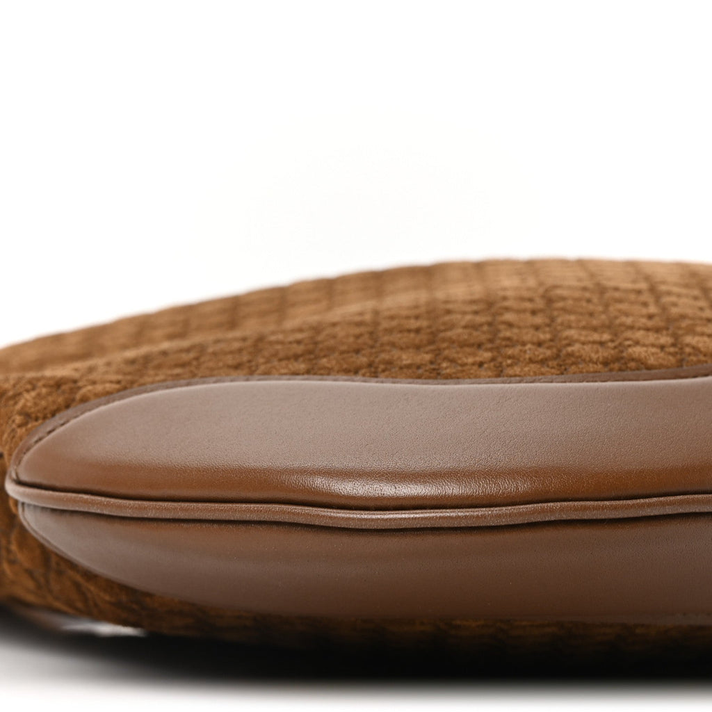 GG Suede B Medium Shoulder Bag Brown