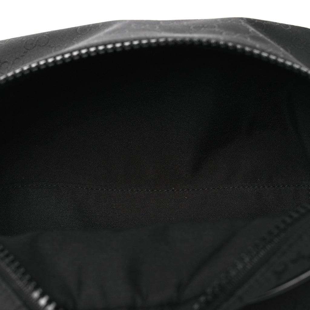 Nylon Monogram Fanny Pack Belt Bag Black