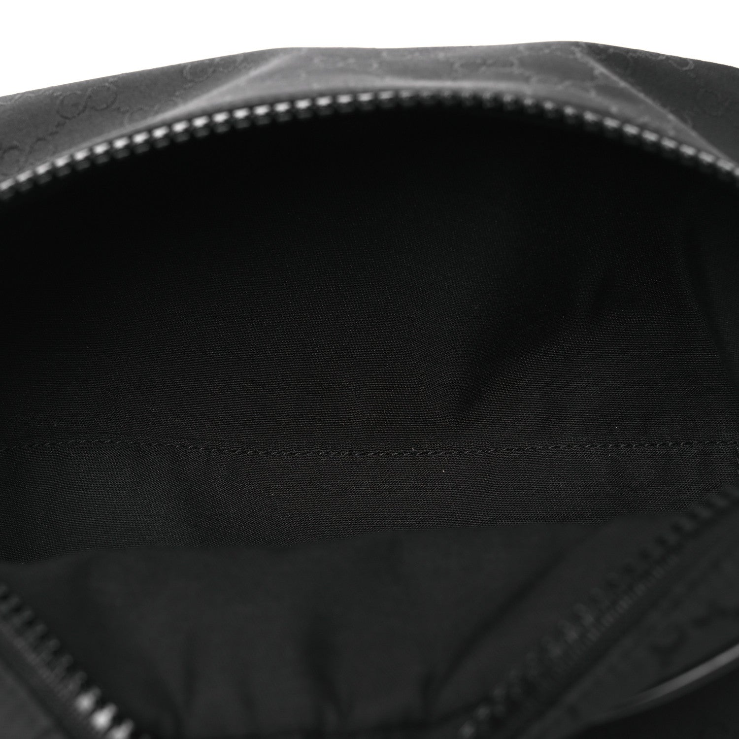 Nylon Monogram Fanny Pack Belt Bag Black