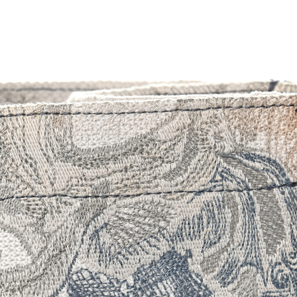 Gradient Canvas Embroidered Large Dioriviera Toile De Jouy Book Tote Blue