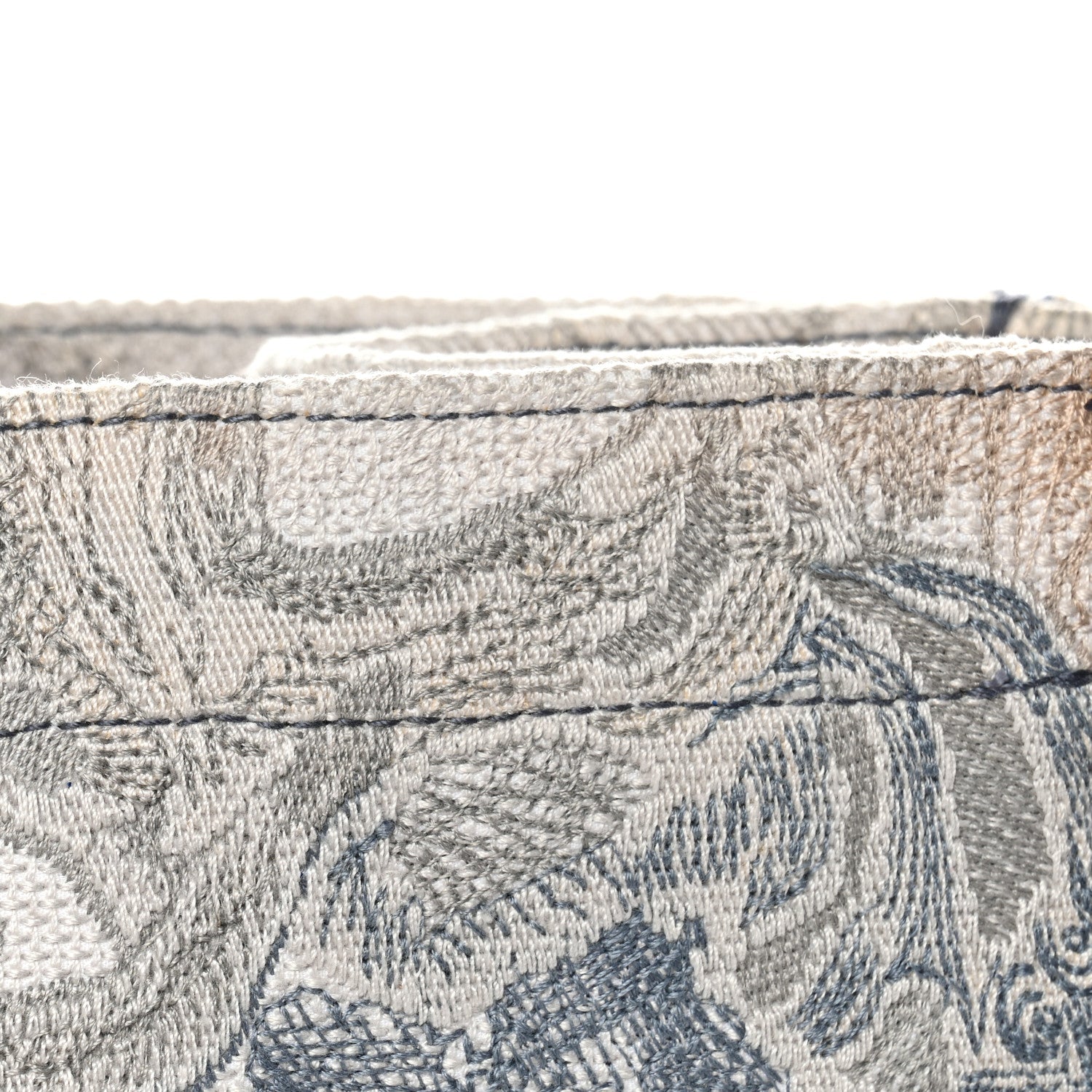 Gradient Canvas Embroidered Large Dioriviera Toile De Jouy Book Tote Blue
