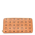 Visetos Large Zip Around Wallet Cognac
