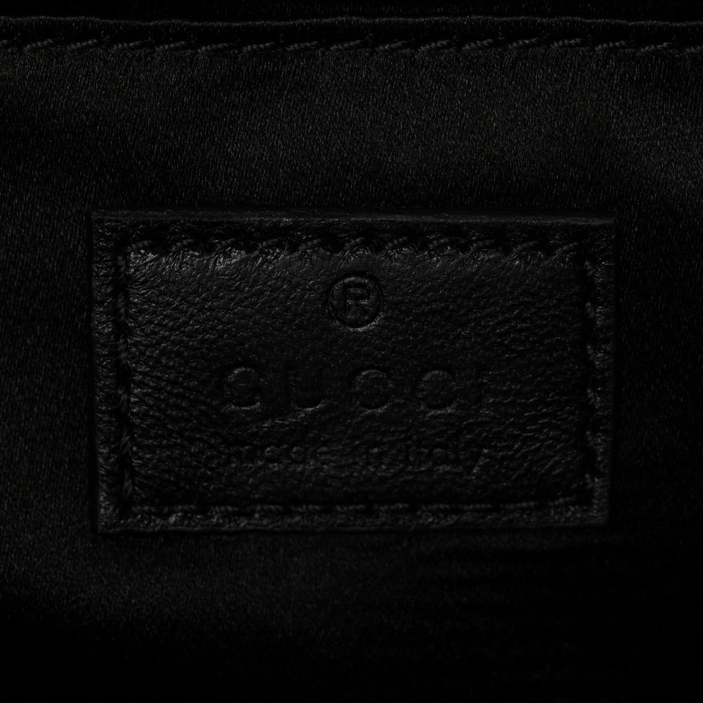 Nappa Vertical Matelasse Small Maxi Horsebit Chain Shoulder Bag Black