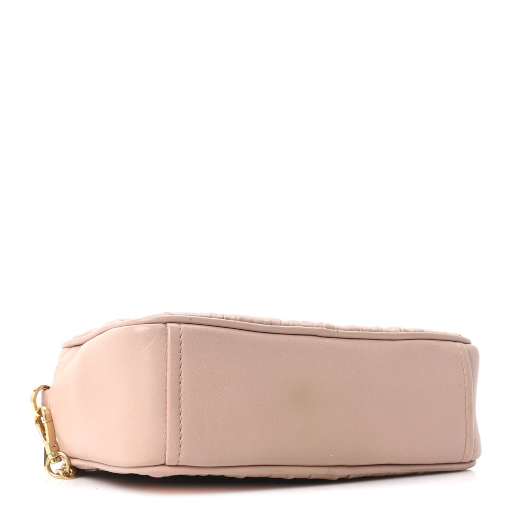 Nappa Gaufre Camera Bag Cipria