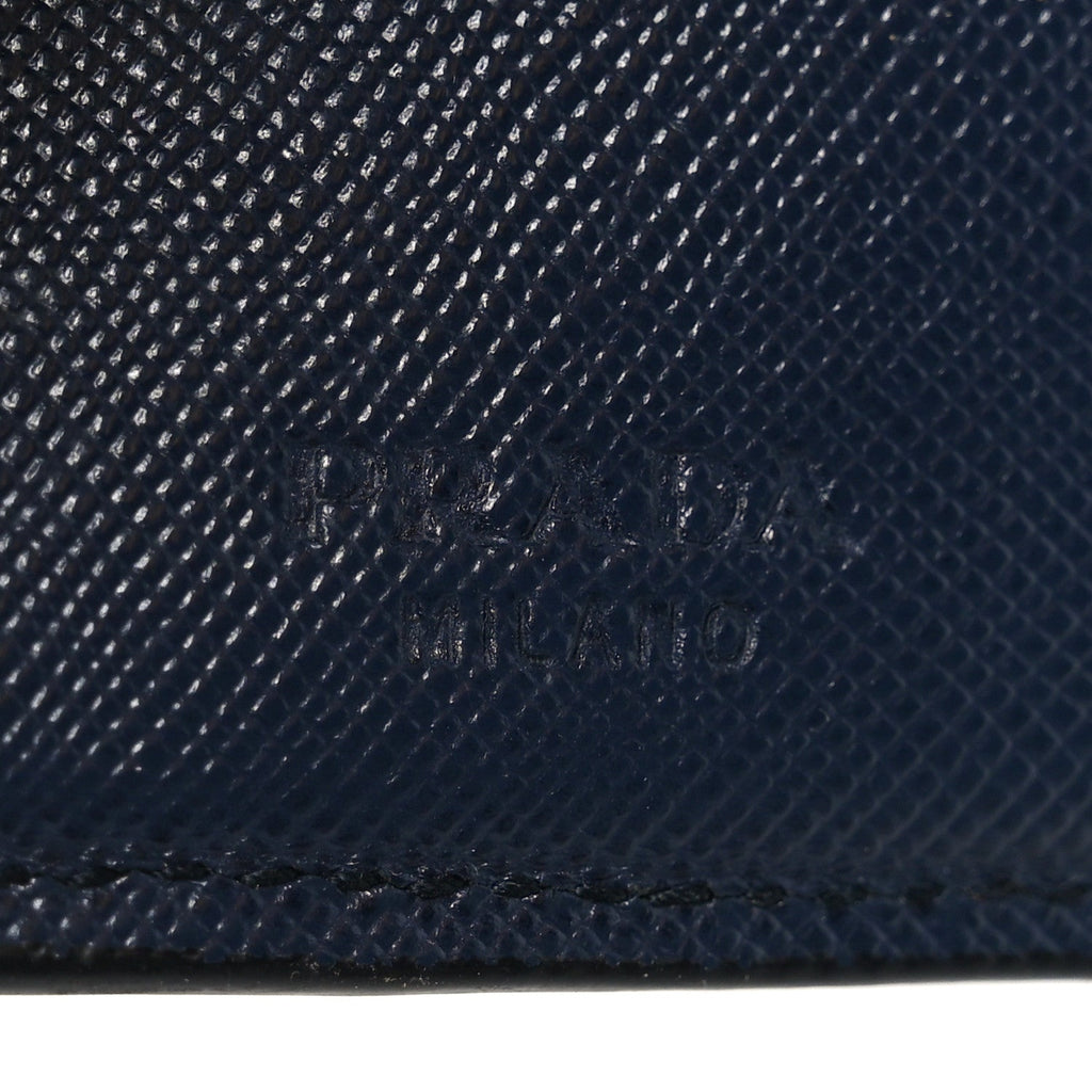 Saffiano Bi-Fold Wallet Baltico Fuoco