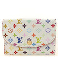 LV X TM Monogram Multicolor Rosalie Coin Purse White Kawaii Pink