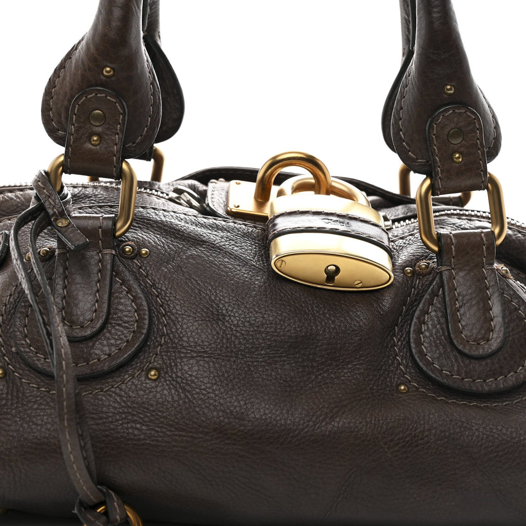 Calfskin Medium Paddington Satchel Chocolate