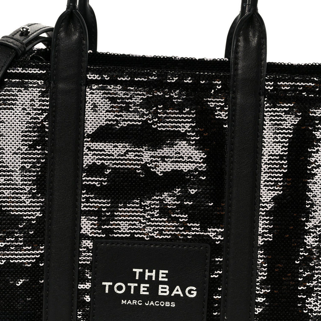 Sequin Small The Tote Bag Black