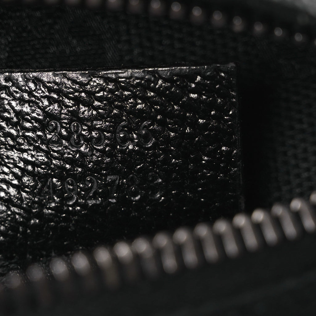 GG Monogram Double Pocket Belt Bag Black