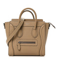 Drummed Calfskin Nano Luggage Dune
